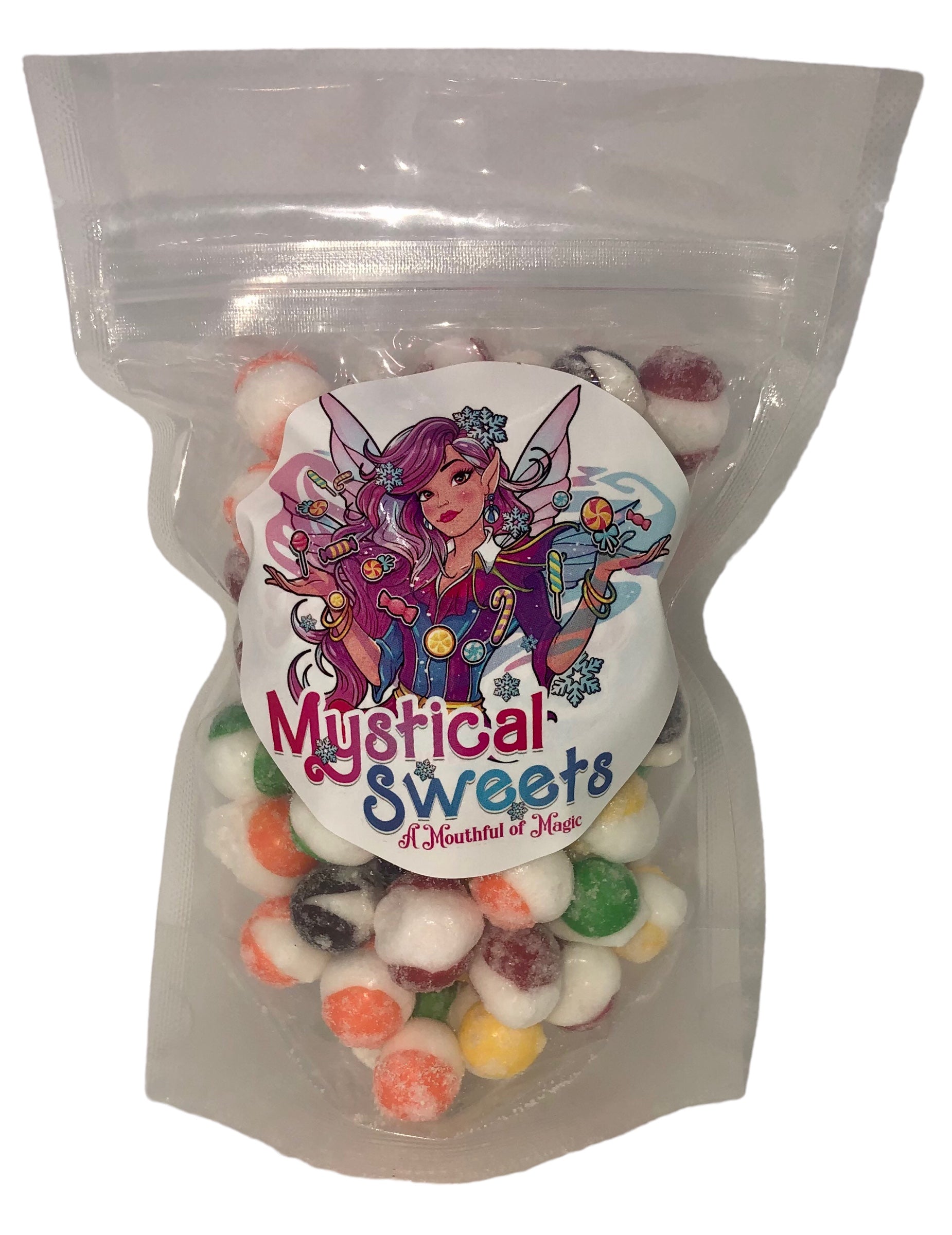 Sour Mystical Crunch ~ Freeze Dried Candy made with Sour Skittles