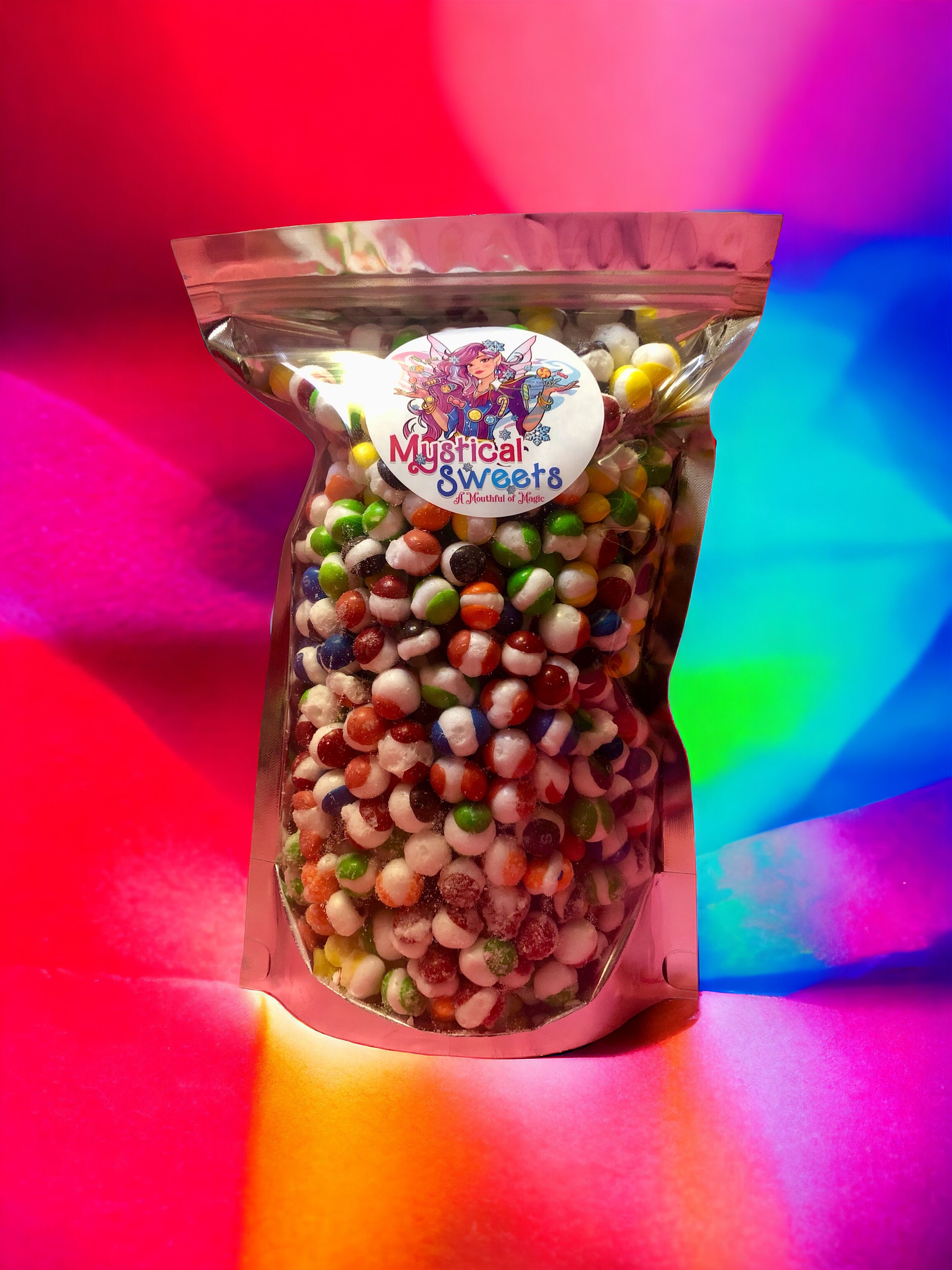 Wild Berry Mystical Crunch ~ Freeze Dried Candy made with Skittles