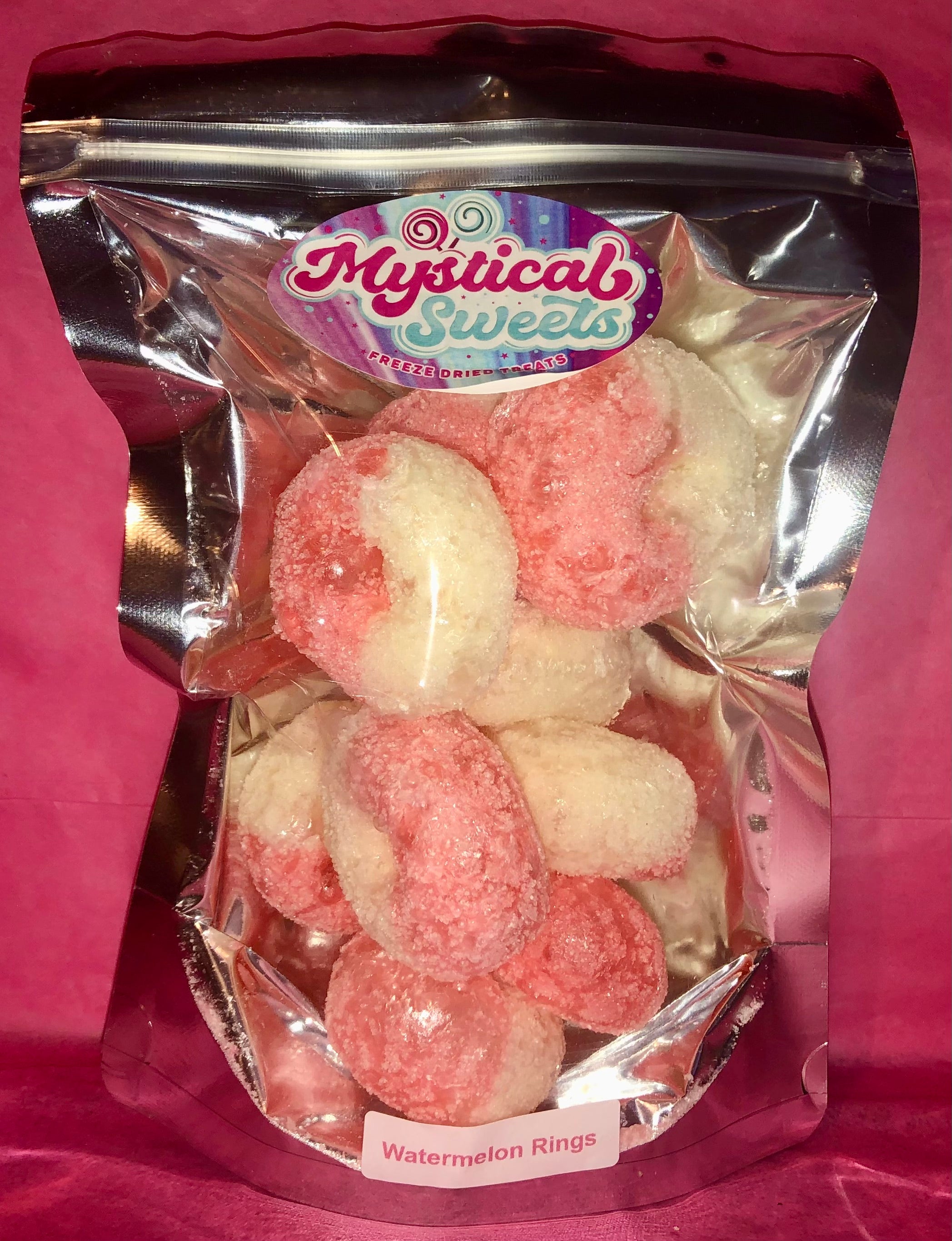 Watermelon Rings ~ Freeze Dried Candy Sour Watermelon Rings