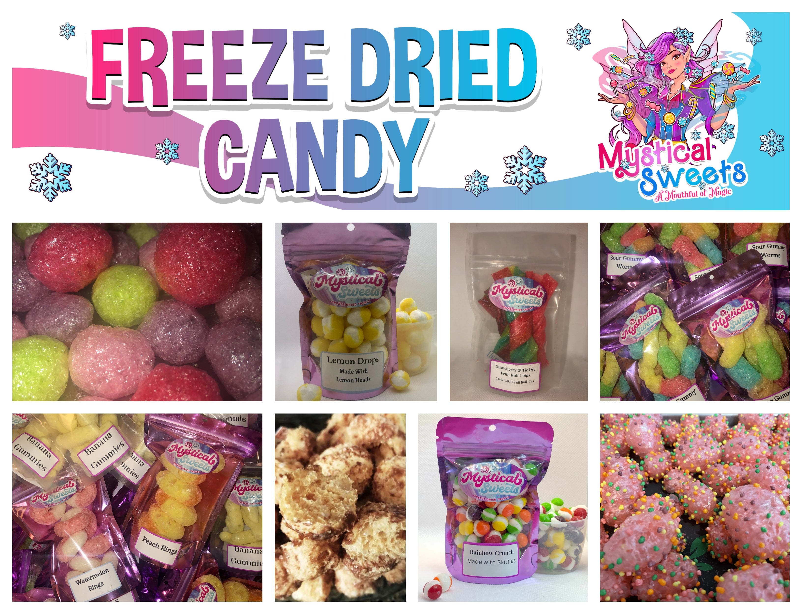 freeze dried candy, freeze dried candy michigan, freeze dried mystery box, freeze dried variety bag, wholesale freeze dried candy, white label freeze dried candy